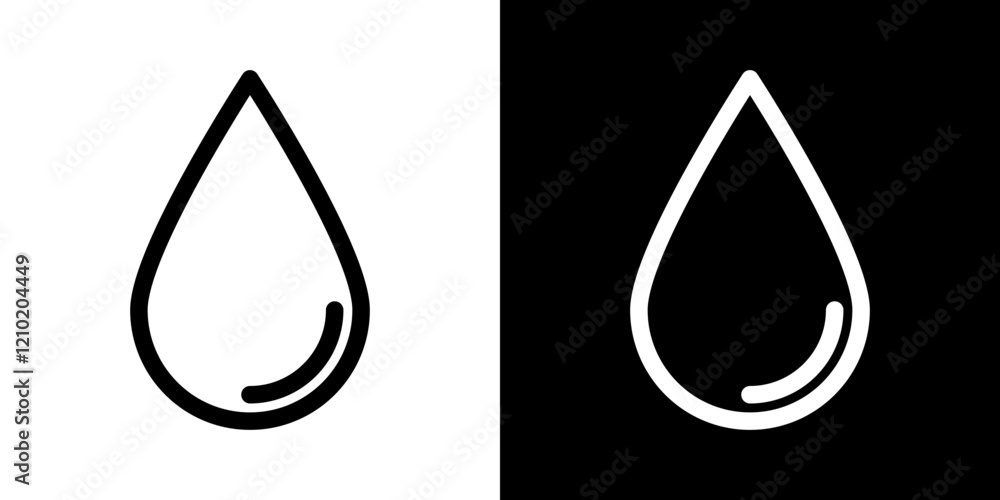 Drop icons set in black filled and stroke line style Drop icons set in black filled and stroke line style