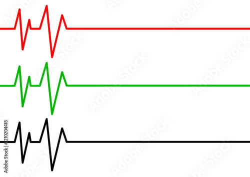 Heart Rate Flatlining Medical Emergency Vector Illustration