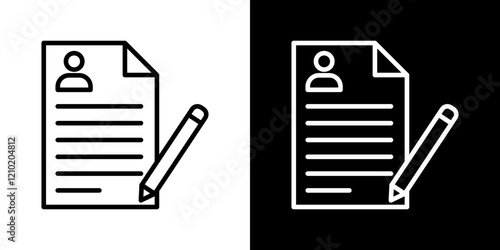 Enrollment vector icon in thin line style