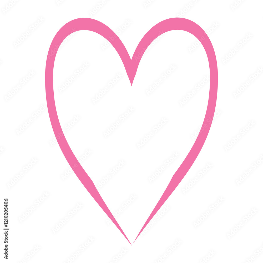 Cute cartoon funny playful heart with face illustration for Valentine's Day Cute cartoon funny playful heart with face illustration for Valentine's Day