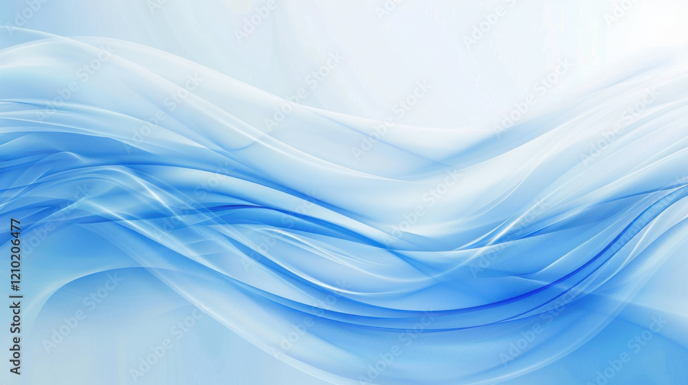 Soft blue waves create serene and calming background, perfect for various design projects. gentle flow and transparency evoke sense of tranquility and fluidity Soft blue waves create serene and calming background, perfect for various design projects. gentle flow and transparency evoke sense of tranquility and fluidity