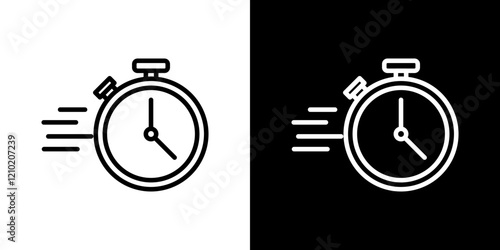Instant vector icon in thin line style