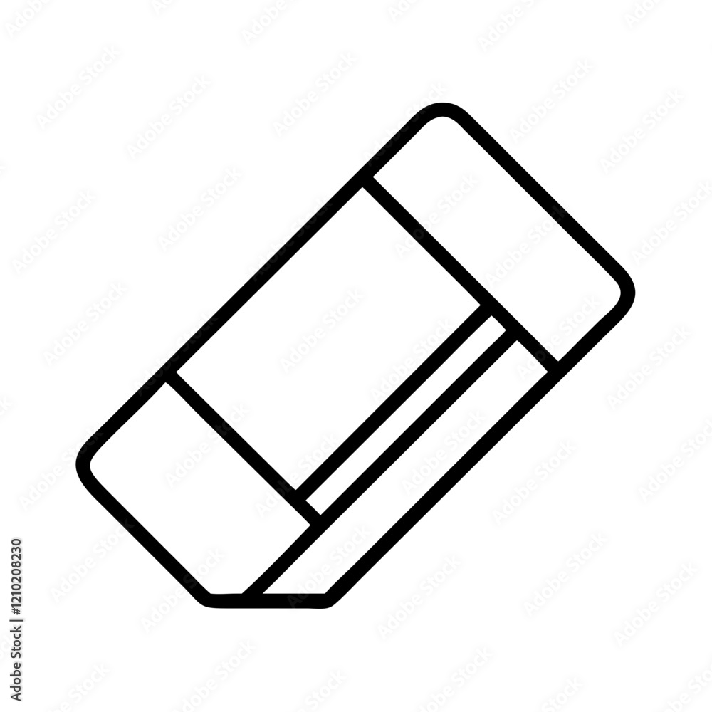 eraser icon, eraser line art - simple line art of eraser, perfect for eraser logos and icons eraser icon, eraser line art - simple line art of eraser, perfect for eraser logos and icons