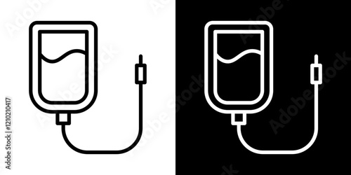 Perfusion vector icon in thin line style