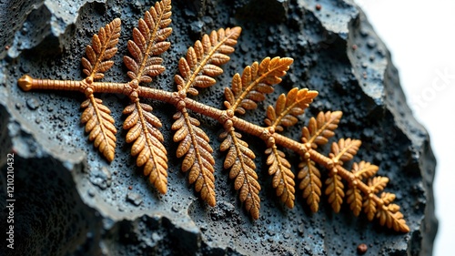 Fossilized Sphenopteris Fern in Carboniferous Coal - 300 Million Years photo