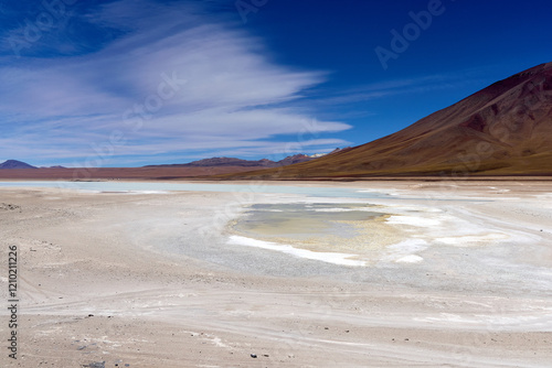 Bolivia, Verde Lagoon, Avaroa National Park. photo