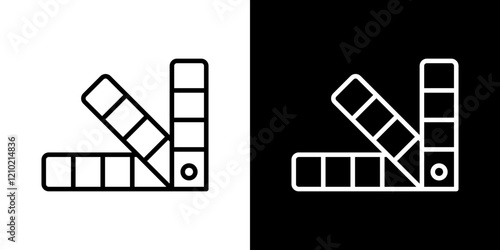 Swatches vector icon in thin line style