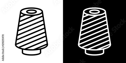 Thread vector icon in thin line style