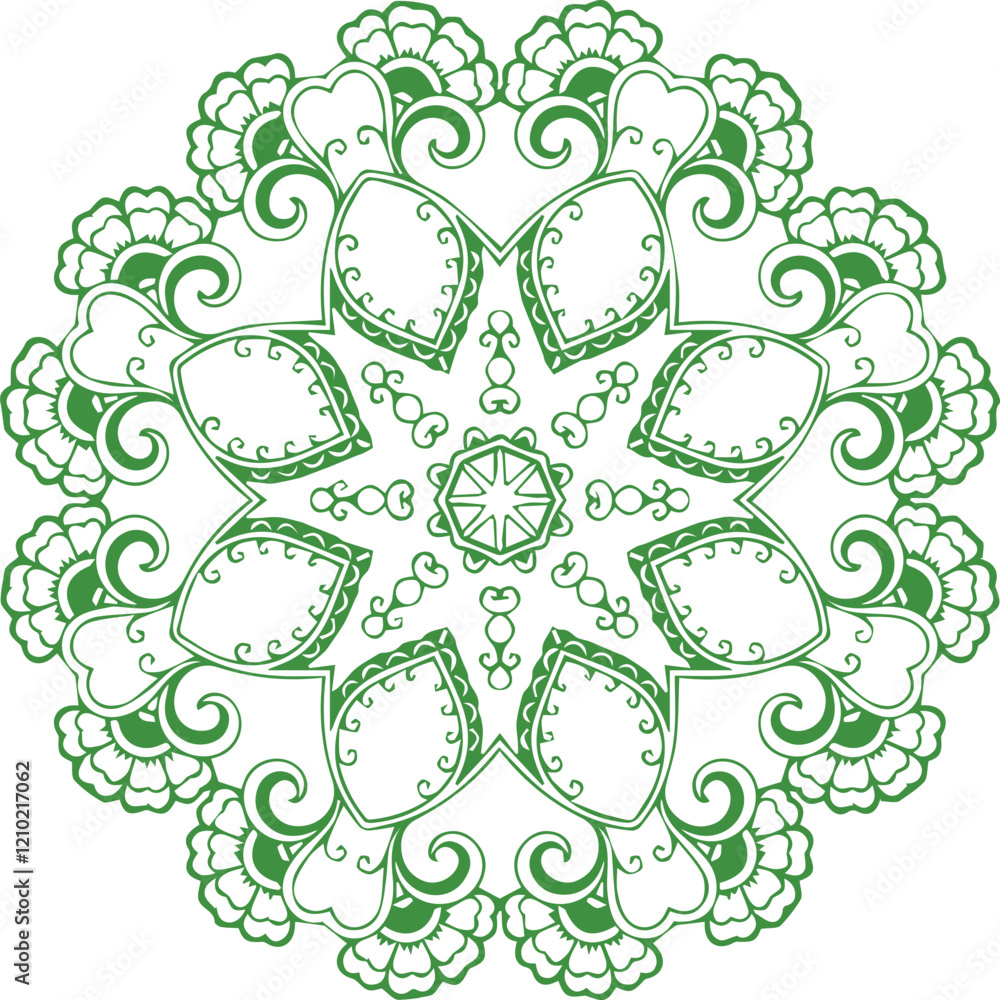 Beautiful flower art and mandala vector design Beautiful flower art and mandala vector design
