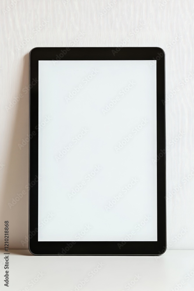 Modern computer tablet with blank screen, Generative AI Modern computer tablet with blank screen, Generative AI