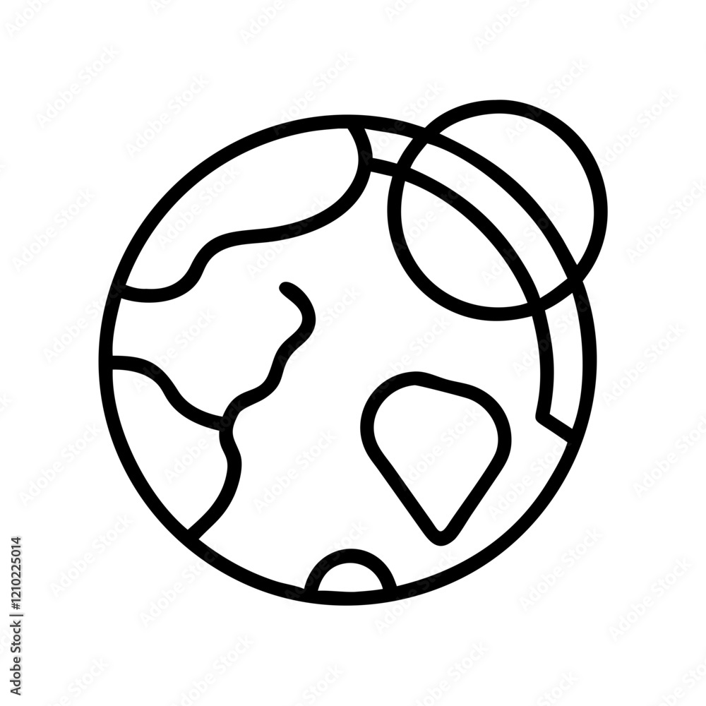 globe icon, globe line art - simple line art of globe, perfect for globe logos and icons globe icon, globe line art - simple line art of globe, perfect for globe logos and icons