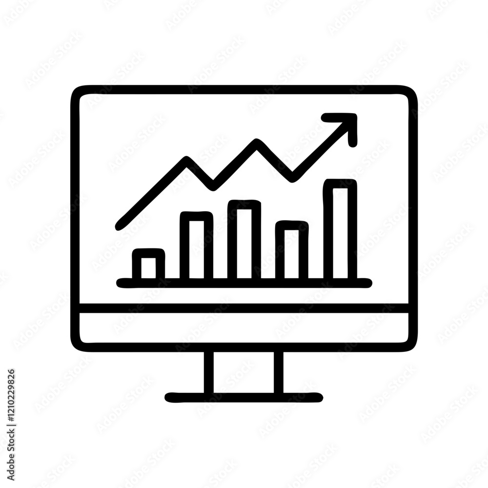 growth stocks icon, growth stocks line art - simple line art of growth stocks, perfect for growth stocks logos and icons growth stocks icon, growth stocks line art - simple line art of growth stocks, perfect for growth stocks logos and icons