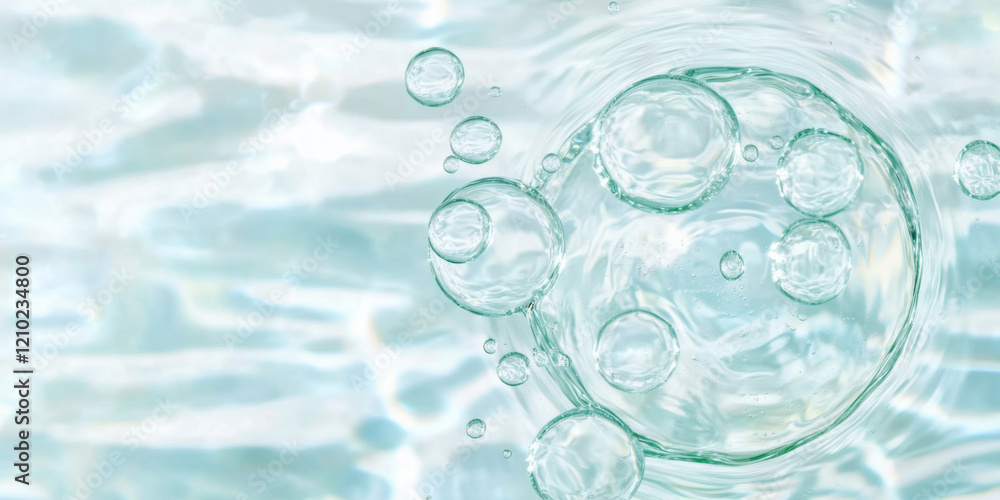 Ripples in clear blue water with abstract circular patterns, suitable as calming SPA background Ripples in clear blue water with abstract circular patterns, suitable as calming SPA background