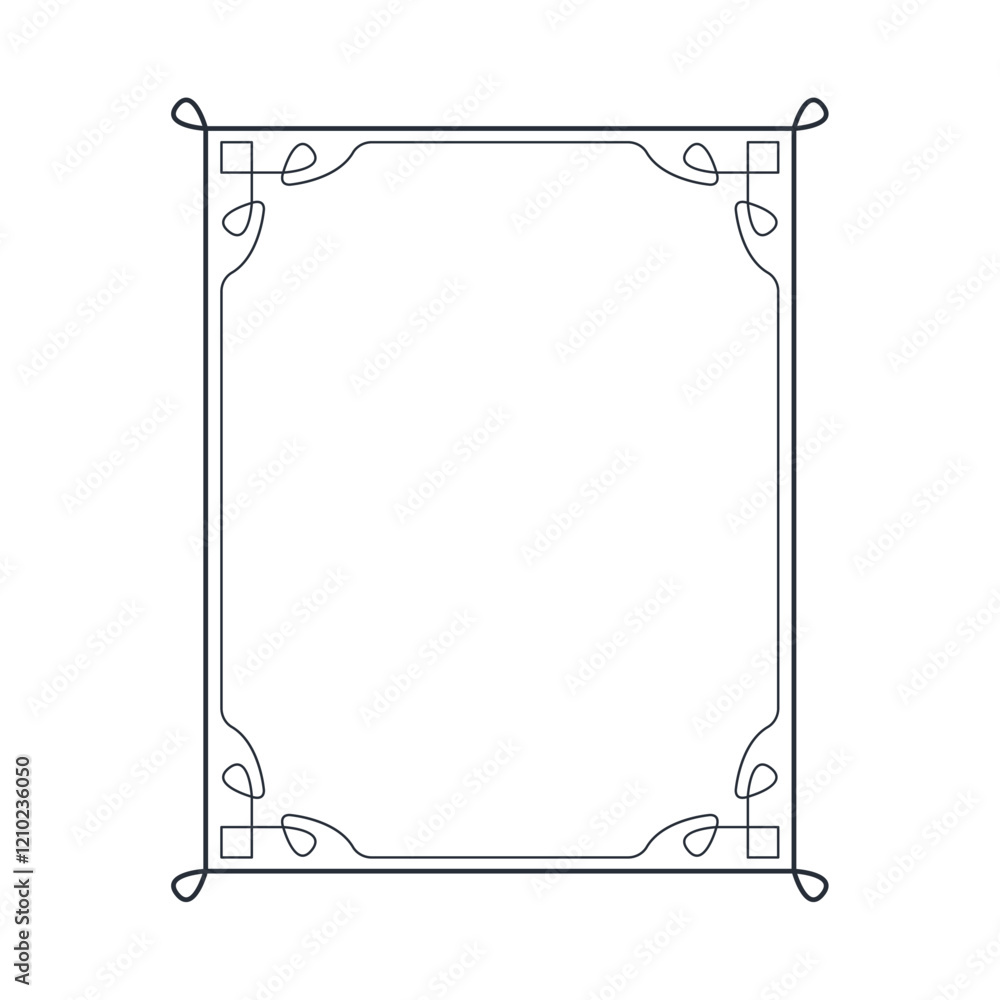 monochrome frame square shape