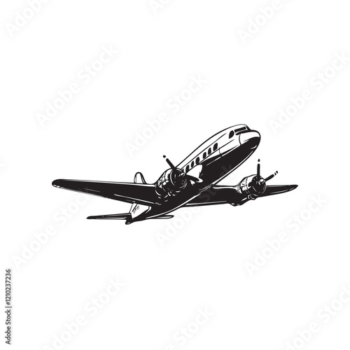 plane isolated on white background