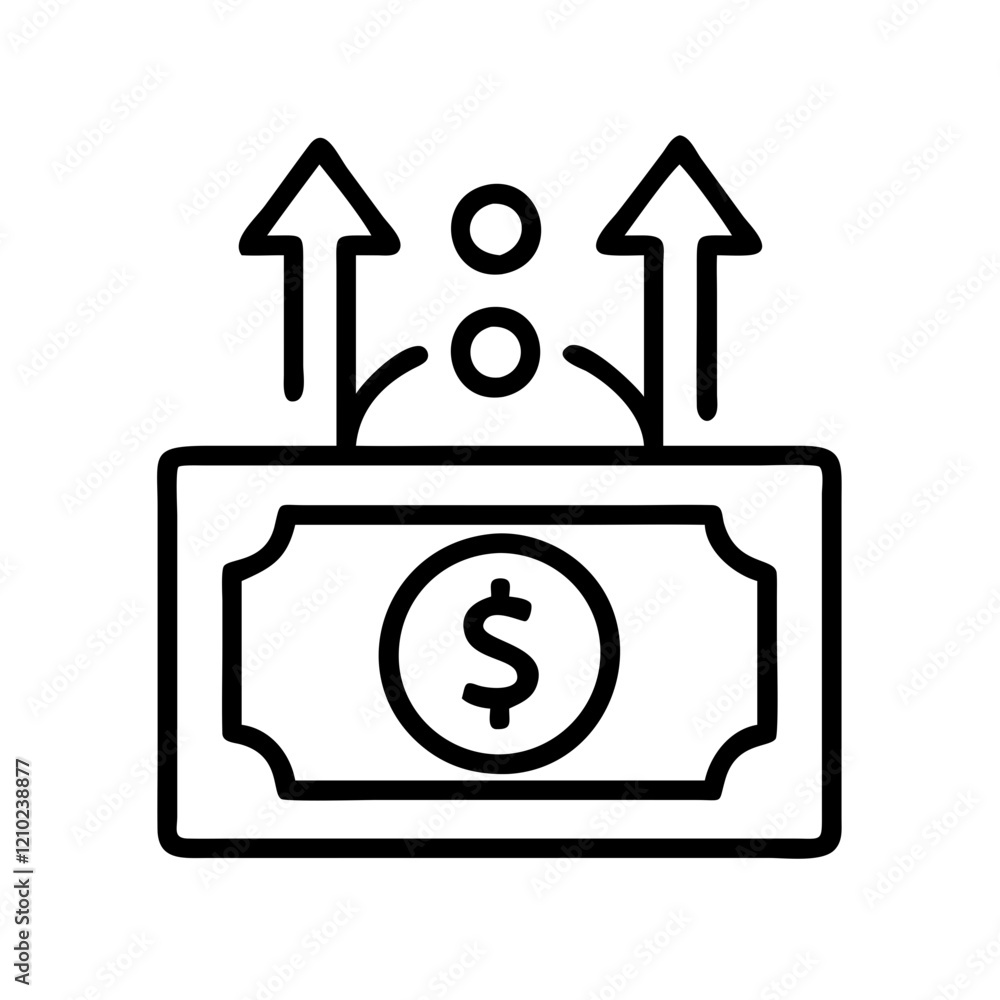 hyperinflation icon, hyperinflation line art - simple line art of hyperinflation, perfect for hyperinflation logos and icons hyperinflation icon, hyperinflation line art - simple line art of hyperinflation, perfect for hyperinflation logos and icons