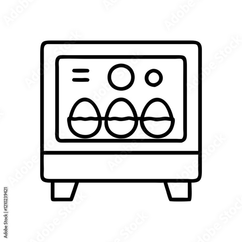 incubator icon, incubator line art - simple line art of incubator, perfect for incubator logos and icons