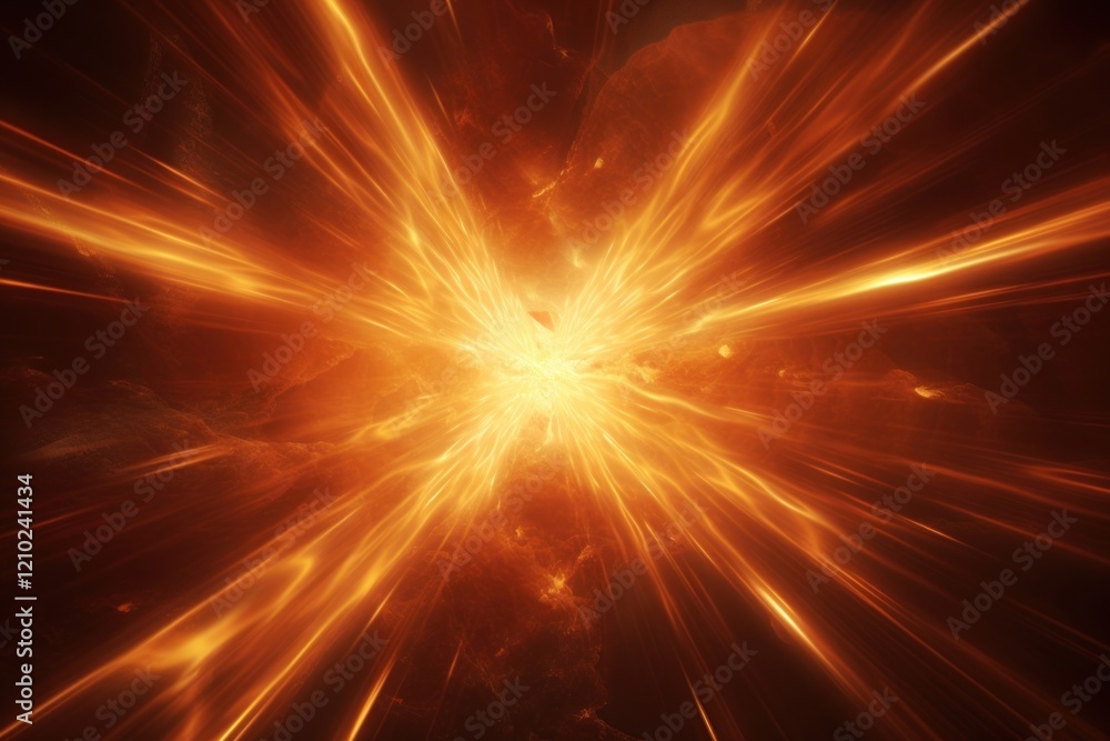 Naklejka premium Light explosion burst beam backgrounds pattern space