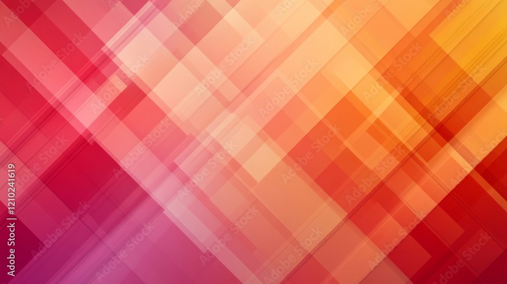 Abstract Geometric Background with Diagonal Red Orange and Pink Squares Abstract Geometric Background with Diagonal Red Orange and Pink Squares