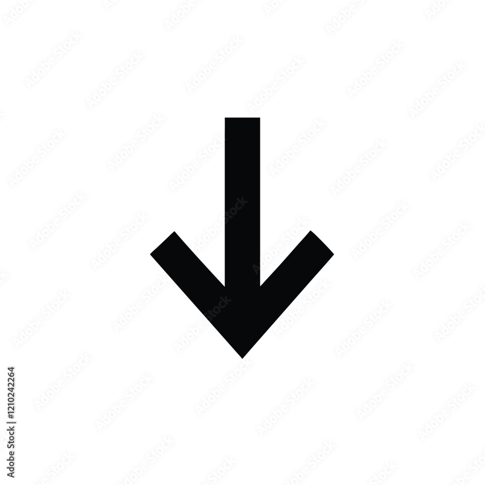 3D arrow icon symbol for download or upload direction in web design 3D arrow icon symbol for download or upload direction in web design