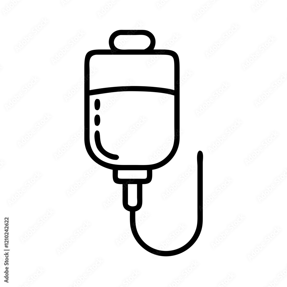 infusion tube icon, infusion tube line art - simple line art of infusion tube, perfect for infusion tube logos and icons infusion tube icon, infusion tube line art - simple line art of infusion tube, perfect for infusion tube logos and icons