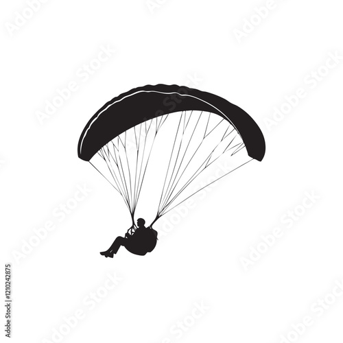 paraglider in the sky
