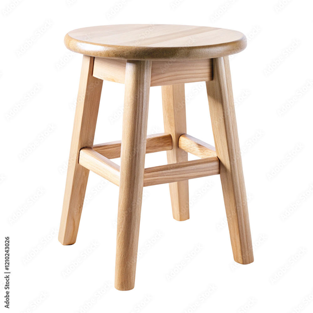 Wooden stool isolated on transparent background
Wooden stool isolated on transparent background
