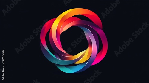 Vector multi color icon for certainly