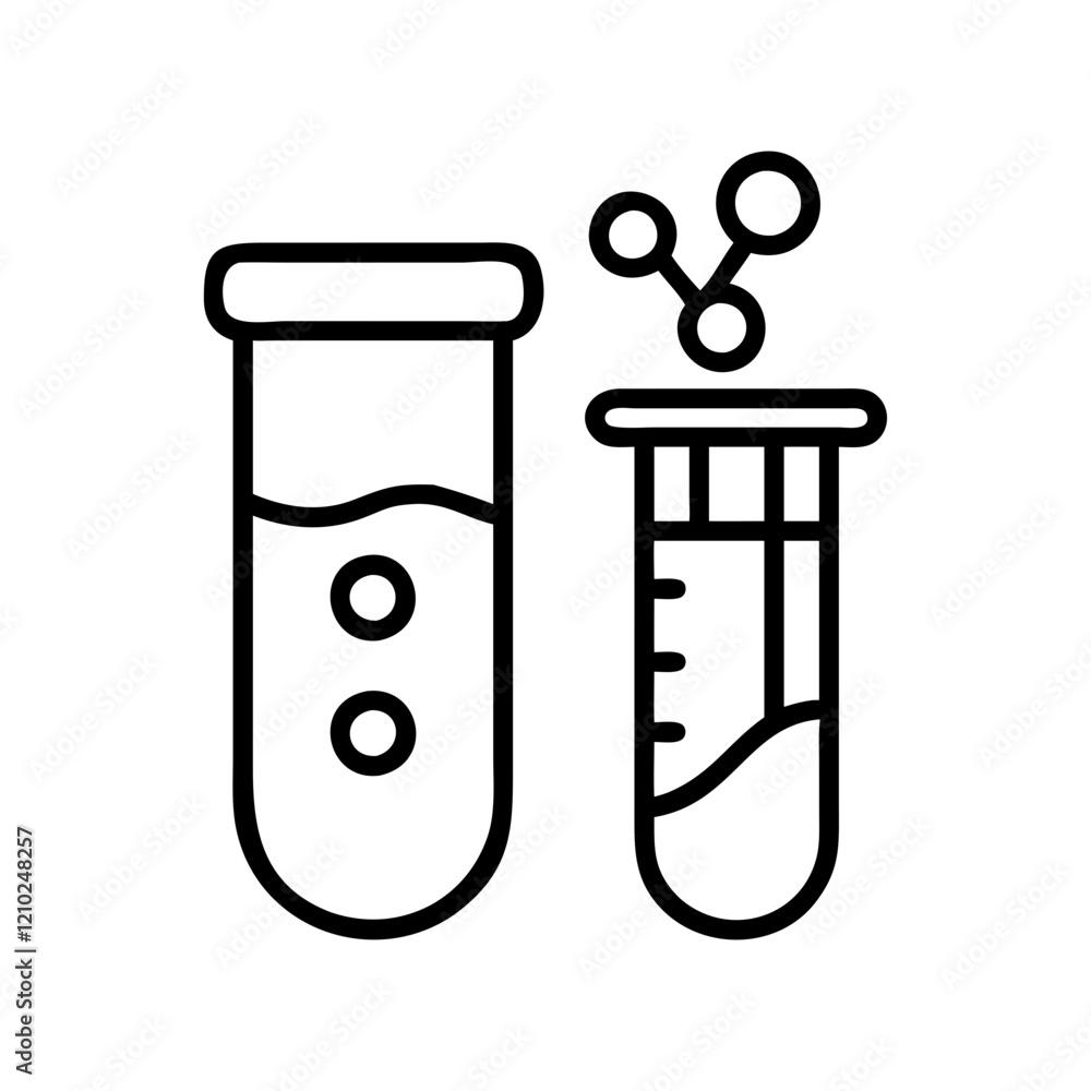 laboratory test icon, laboratory test line art - simple line art of laboratory test, perfect for laboratory test logos and icons laboratory test icon, laboratory test line art - simple line art of laboratory test, perfect for laboratory test logos and icons