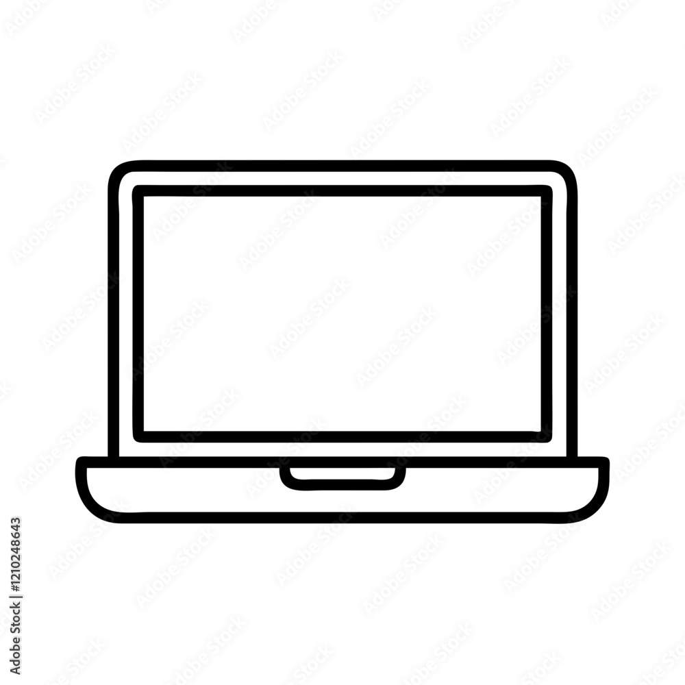 laptop icon, laptop line art - simple line art of laptop, perfect for laptop logos and icons laptop icon, laptop line art - simple line art of laptop, perfect for laptop logos and icons