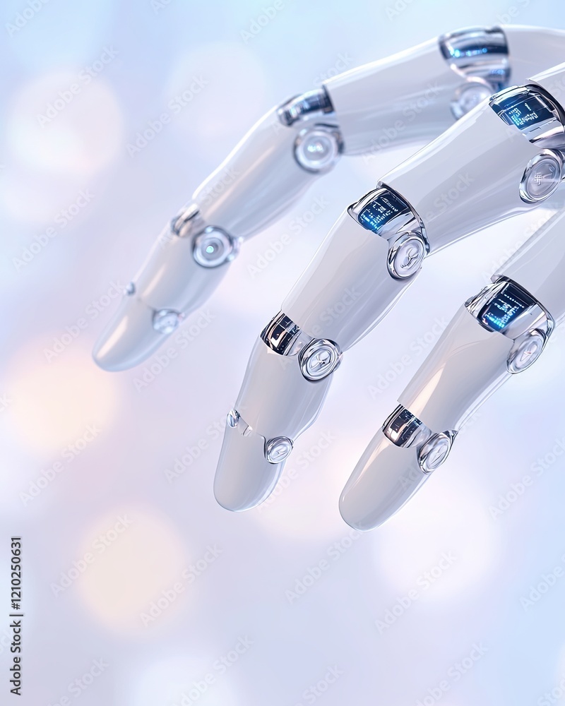 Robotic Hand Demonstrating Precision Technology, Robotic Hand Pioneering Innovation with Advanced Mechanics, Robotics Investment Vision