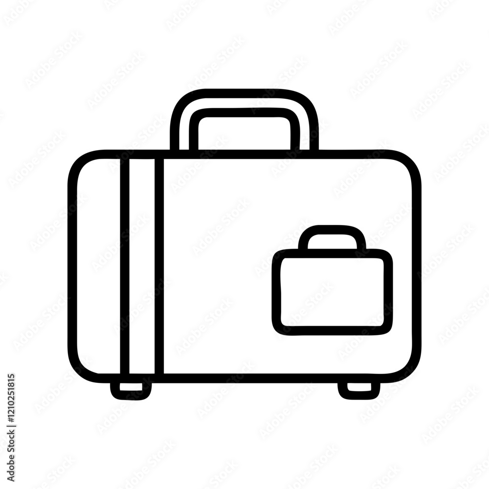 luggage icon, luggage line art - simple line art of luggage, perfect for luggage logos and icons luggage icon, luggage line art - simple line art of luggage, perfect for luggage logos and icons