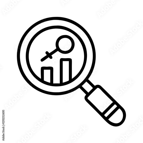 magnifying glass analytical skills icon