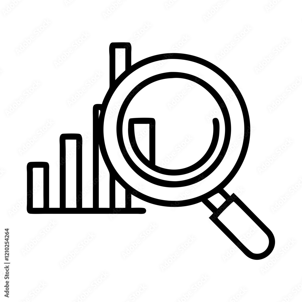 market research icon, market research line art - simple line art of market research, perfect for market research logos and icons market research icon, market research line art - simple line art of market research, perfect for market research logos and icons