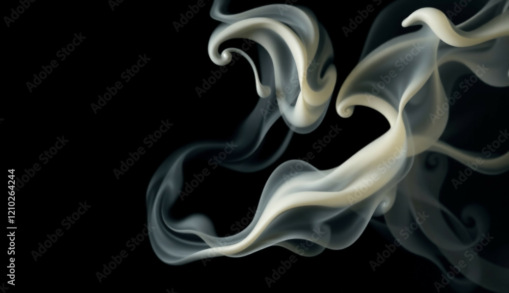 Milk cream floating in the air Milk cream floating in the air