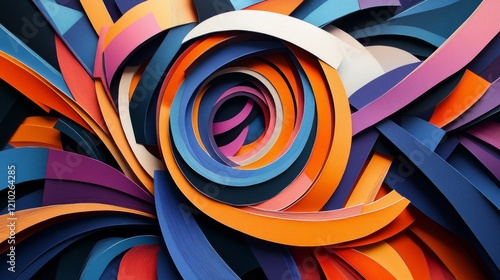 Wallpaper Mural Abstract Colorful Swirl Pattern Background Torontodigital.ca
