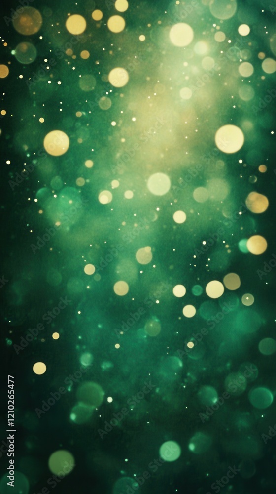 Captivating emerald green bokeh design creates an enchanting atmosphere for any creative project or background use Captivating emerald green bokeh design creates an enchanting atmosphere for any creative project or background use