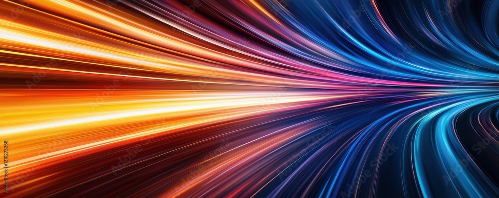 A vibrant abstract image showcasing dynamic lines of light in orange, blue, and purple, creating a sense of speed and motion. A vibrant abstract image showcasing dynamic lines of light in orange, blue, and purple, creating a sense of speed and motion.