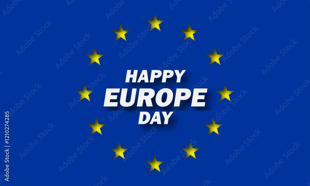 Europe Day is celebrated every year on May 9 to celebrate peace and unity throughout Europe. Vector illustration. Paper Art and Paper Cut Out Concept. Europe Day is celebrated every year on May 9 to celebrate peace and unity throughout Europe. Vector illustration. Paper Art and Paper Cut Out Concept.