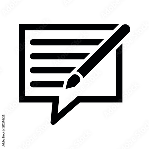 Writing feedback icon.