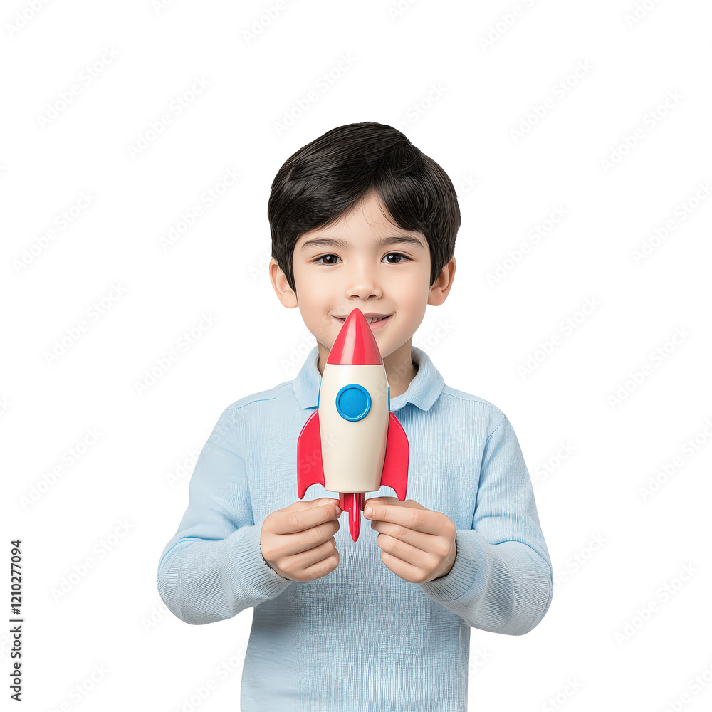 Child playing with rocket toy indoor space png image bright environment close-up view imagination concept Child playing with rocket toy indoor space png image bright environment close-up view imagination concept