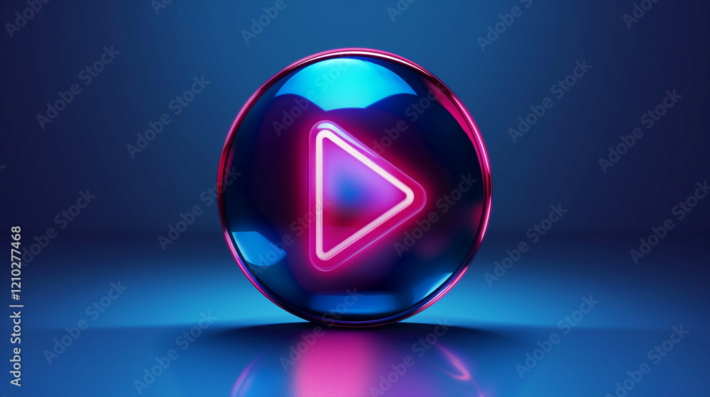 An icon with iridescent edges. Neon Glow. --chaos _002 An icon with iridescent edges. Neon Glow. --chaos _002