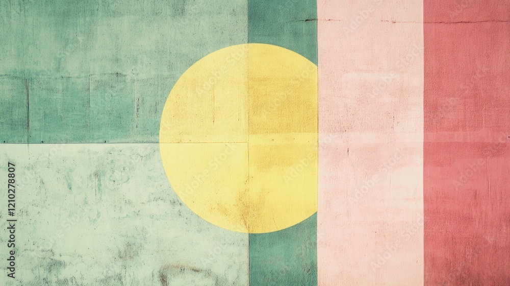 A soft, pastel-toned banner with textured layers in green, yellow, and pink. Central circular frame adds balance to the composition. A soft, pastel-toned banner with textured layers in green, yellow, and pink. Central circular frame adds balance to the composition.