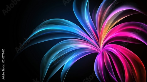 Vibrant Abstract Lightwave Pattern