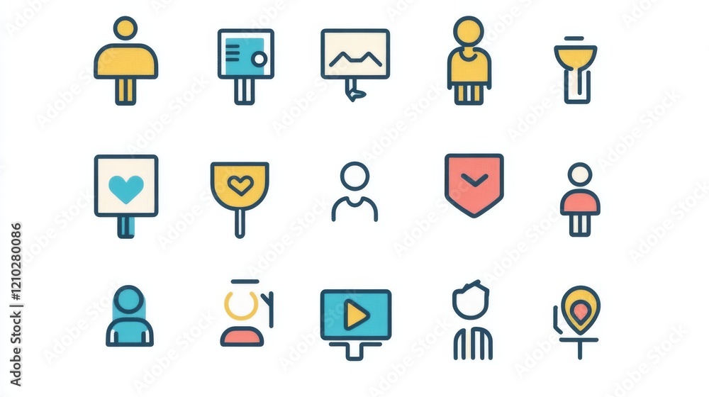 Recommender system linear icons set. Personalized advertising, service rating. Data organization. Customizable thin line symbols. Isolated vector outline illustrations. Editable stroke Recommender system linear icons set. Personalized advertising, service rating. Data organization. Customizable thin line symbols. Isolated vector outline illustrations. Editable stroke