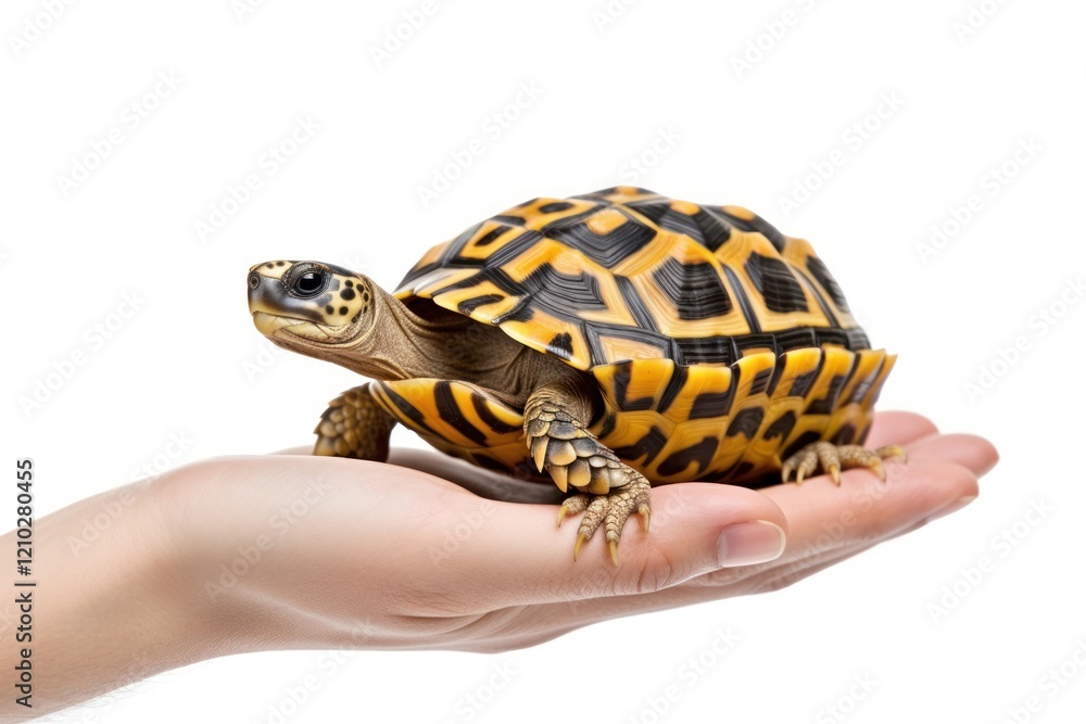 Obraz premium Tortoise reptile animal hand