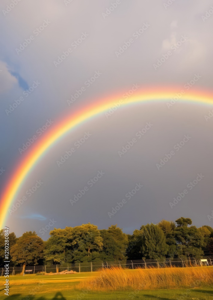 Naklejka premium A vibrant multicolored rainbow with a heart shape in the center symbolizing love and unity lgbtq+ emotion love love heart valentine vector romantic day holiday 