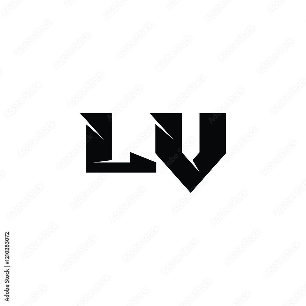 LV monogram logo design letter text name symbol monochrome logotype alphabet character simple logo LV monogram logo design letter text name symbol monochrome logotype alphabet character simple logo