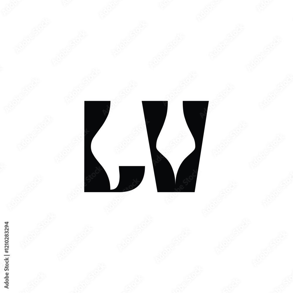 LV monogram logo design letter text name symbol monochrome logotype alphabet character simple logo LV monogram logo design letter text name symbol monochrome logotype alphabet character simple logo