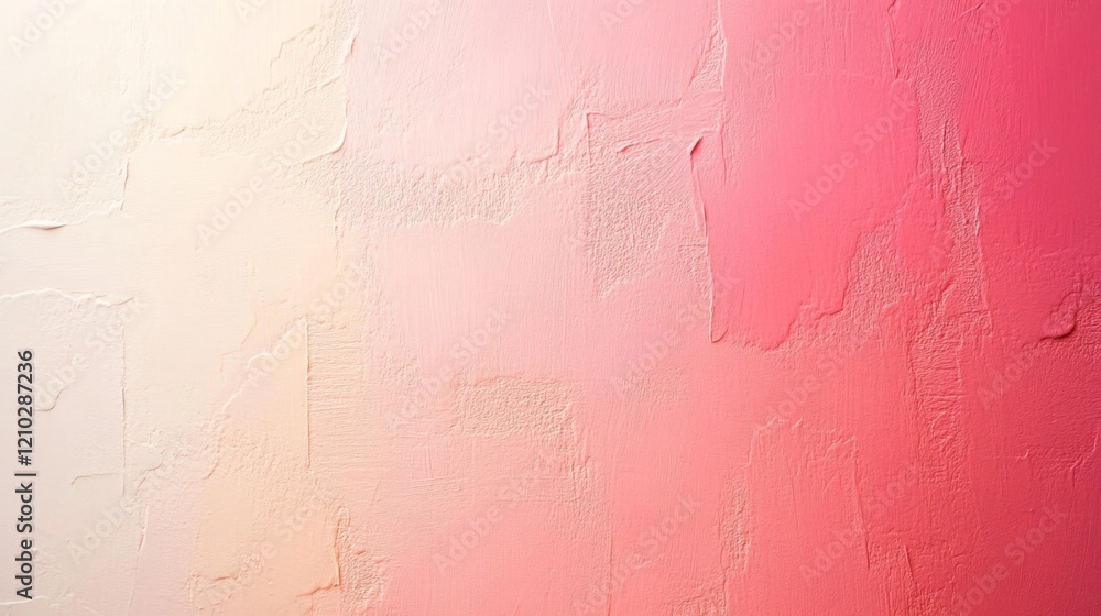 Fototapeta premium Abstract Pink and Cream Textured Wall Background